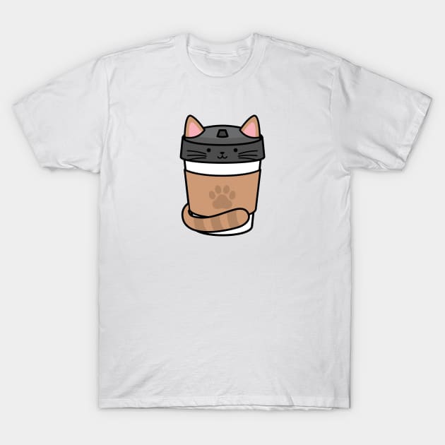 Cute cat coffee cup T-Shirt by ArtDesignDE